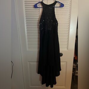 ⭐️ 4 for $20! ⭐️ Black Sequin Hi-Low Halter Dress